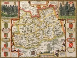 Surrey Historical Map 1000 Piece Jigsaw Puzzle (1610)
