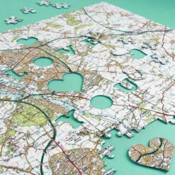 I Love You - Personalised Map 400 Piece Jigsaw Puzzle
