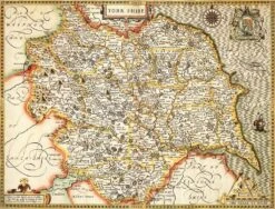 Yorkshire Historical Map 1000 Piece Jigsaw Puzzle (1610)