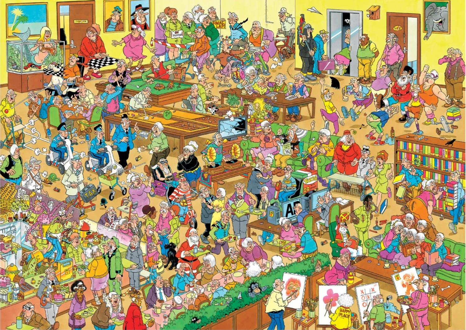 Jumbo Jan Van Haasteren's The Retirement Home 1500 Piece Jigsaw Puzzle 3 Jumbo Jan Van Haasteren's The Retirement Home 1500 Piece Jigsaw Puzzle