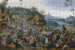 Dance Around The Maypole 300 Piece Wooden Jigsaw Puzzle -All Jigsaw Puzzles maypole