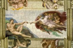Creation Of Adam By Michelangelo 300 Piece Wooden Jigsaw Puzzle