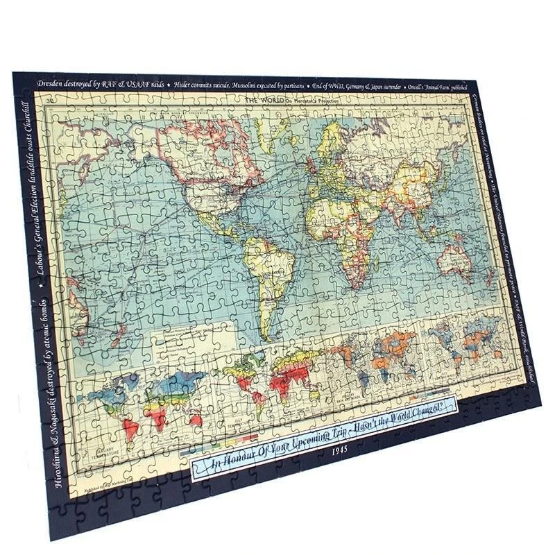 Personalised World Map 400 Piece Puzzle 6 Personalised World Map 400 Piece Puzzle - Image 4