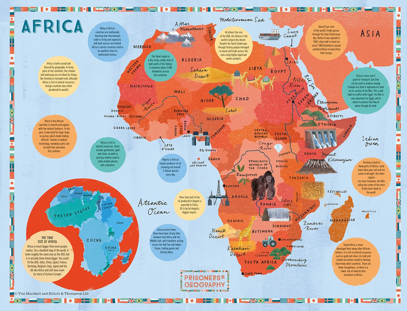 Prisoners Of Geography Africa Map 500 Piece Jigsaw Puzzle 3 Prisoners Of Geography Africa Map 500 Piece Jigsaw Puzzle
