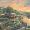 Schmidt Thomas Kinkade: Daybreak In Emerald Valley 1000 Piece Jigsaw Puzzle -All Jigsaw Puzzles thomas kinkade daybreak in emerald valley