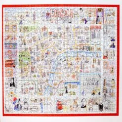 Map Of London - Tim Bulmer 1000 Piece Jigsaw Puzzle -All Jigsaw Puzzles tim bulmer london 1000 piece jigsaw puzzle 1