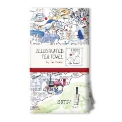 Tim Bulmer's Yorkshire Map Jigsaw & Tea Towel Gift Bundle -All Jigsaw Puzzles tim bulmers map of Yorkshire tea towel WRockup