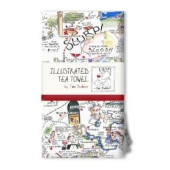 Tim Bulmer's Devon Map Jigsaw & Tea Towel Gift Bundle -All Jigsaw Puzzles tim bulmers map of devon tea towel wr