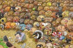 Christmas Chaos At Turkey Farm - No.3 300 Piece Wooden Jigsaw Puzzle